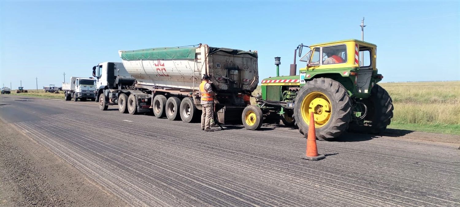 Vialidad Nacional mejora la RN 7 entre La Picasa y Rufino