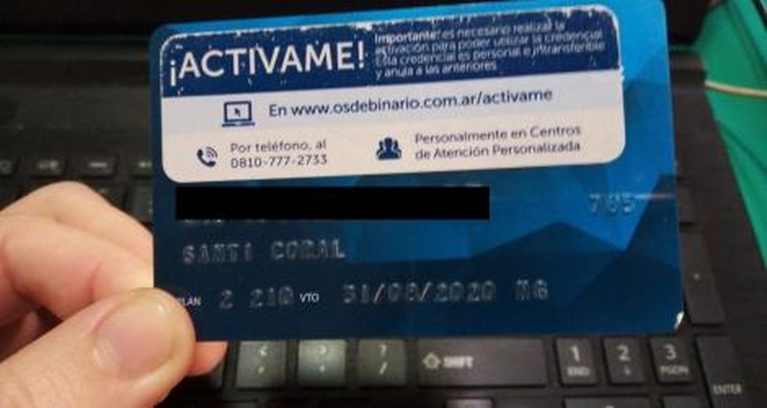 Encontraron credecial de Osde