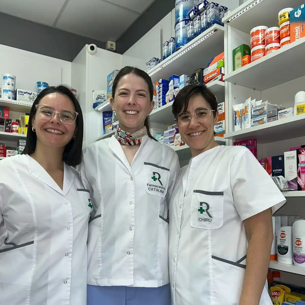 Catalina (centro) destacó el agradecimiento a sus familiares y clientes.