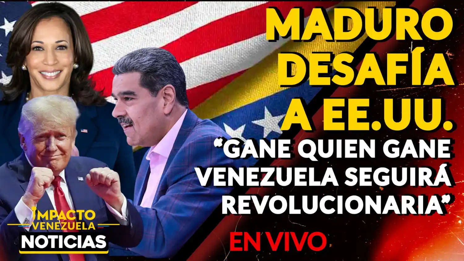 MADURO DESAFÍA A EE.UU. «Gane quien gane, Venezuela seguirá revolucionaria» – VIDEO
