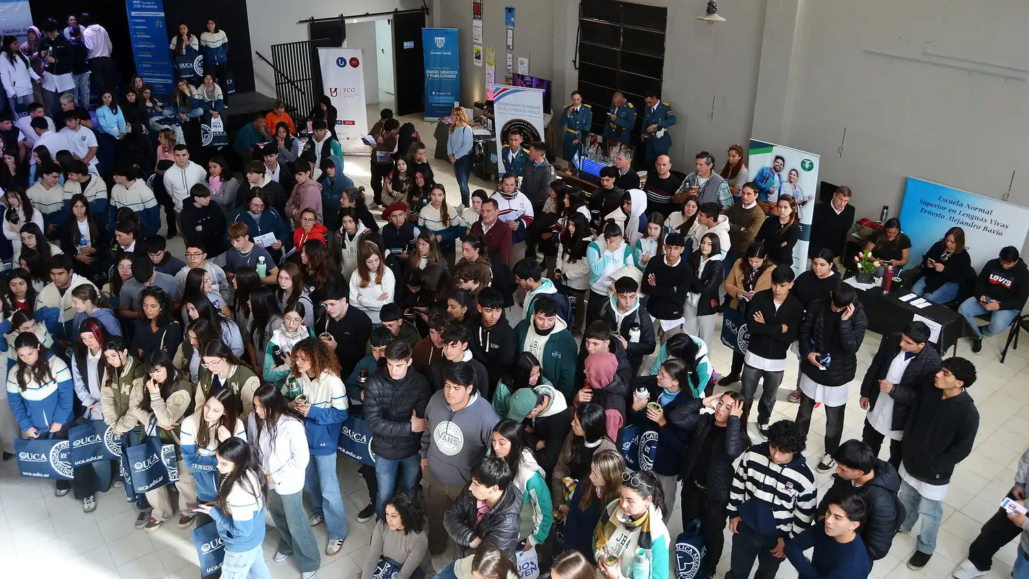 Gran cantidad de estudiantes del último año secundario participaron de la jornada.