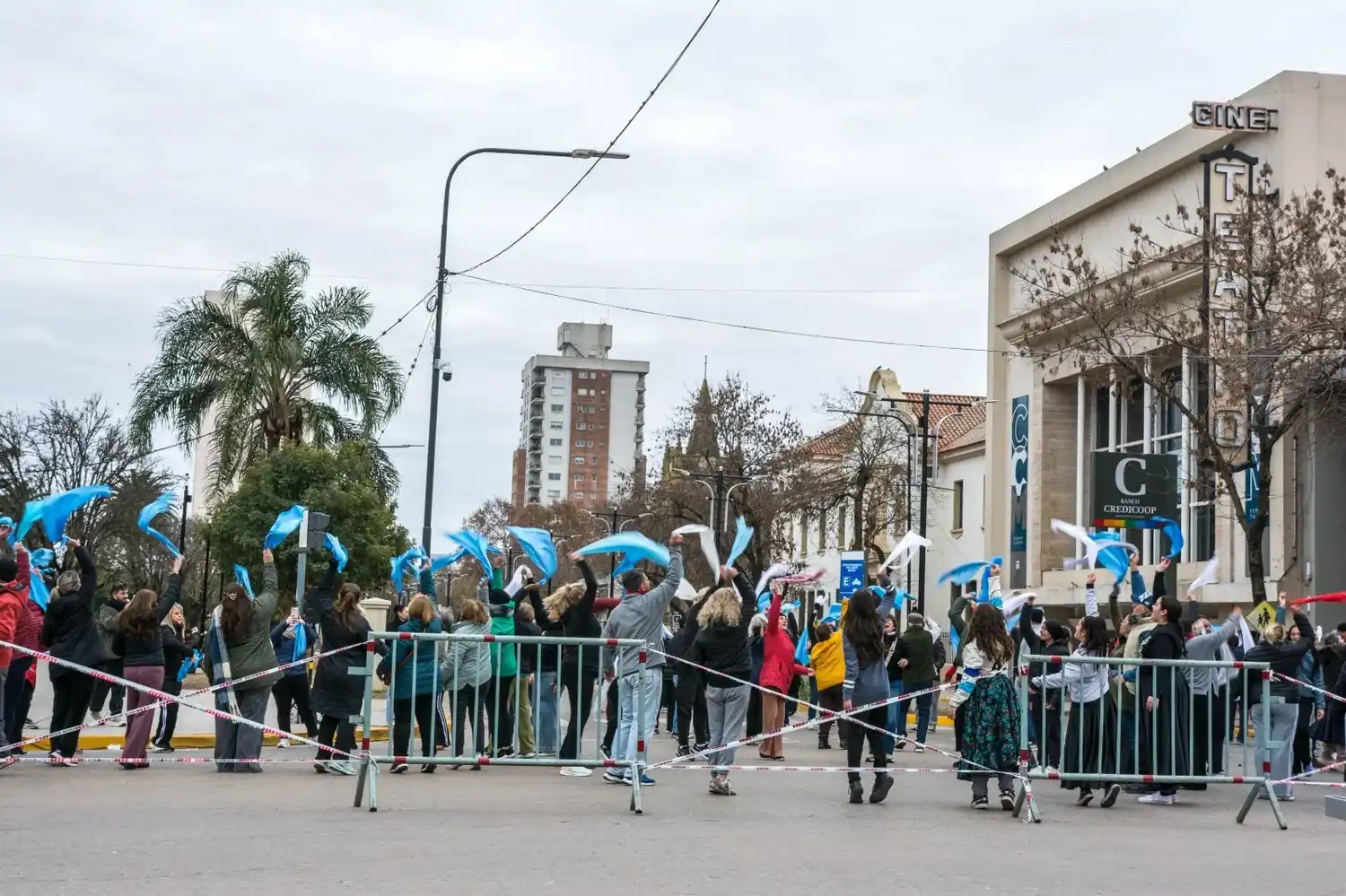El ensayo en Plaza San Martín.