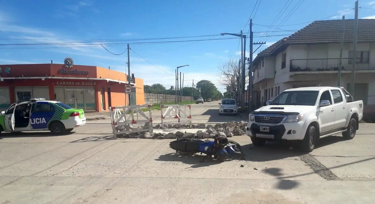 Otro motociclista lesionado en un choque