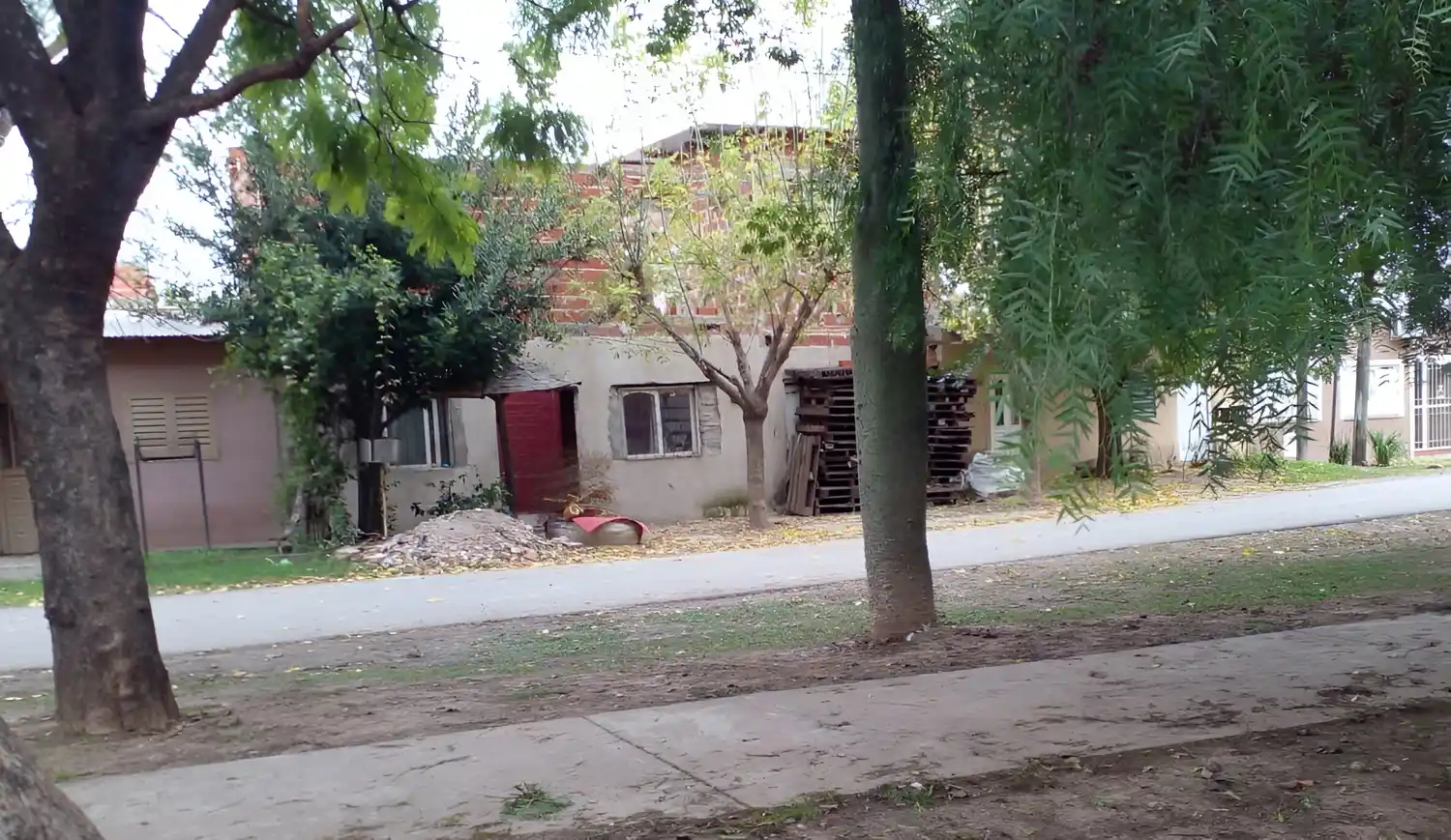 La casa donde mataron a Sandra Nouet, cuyo crimen aún no está esclarecido.