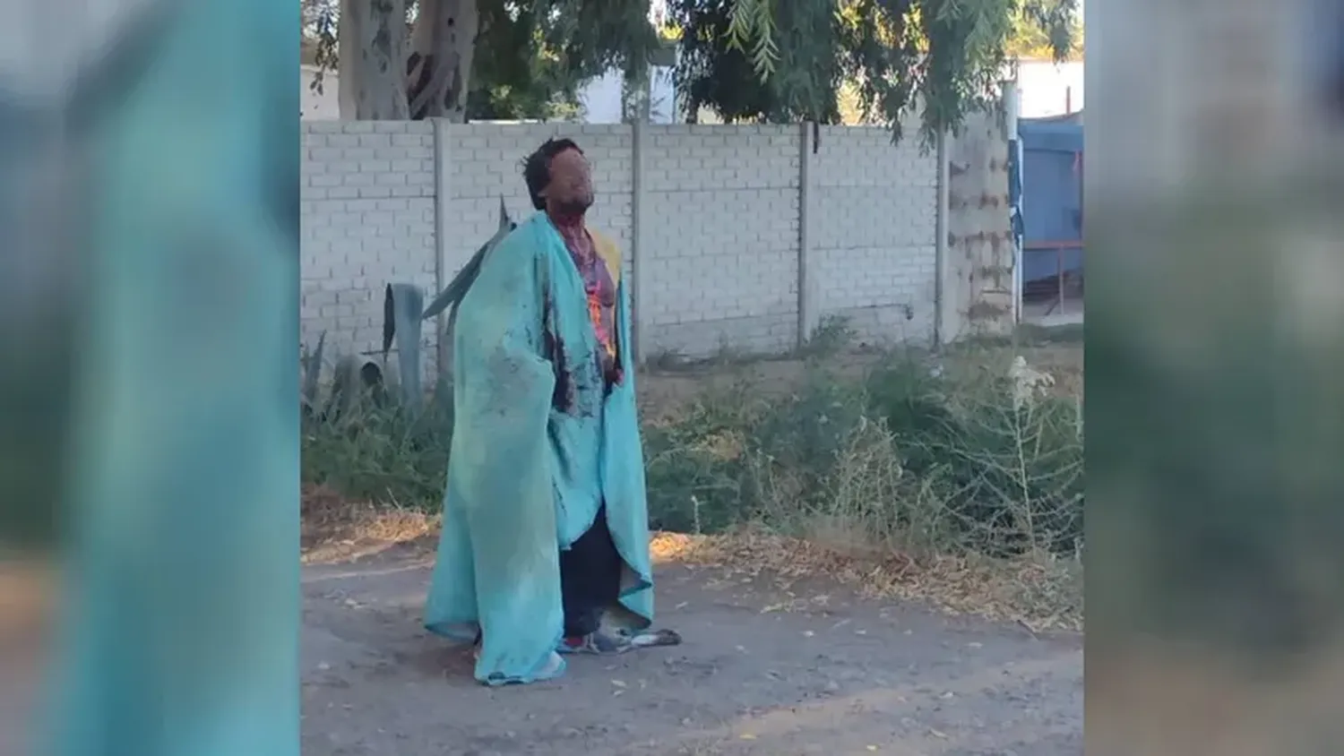 El hombre presentaba heridas en el cuello