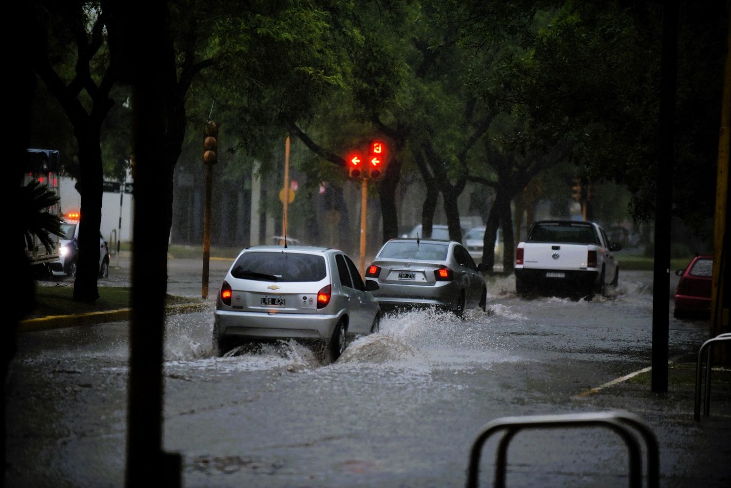 Hasta las 10.54 el pluviómetro marcaba 75 mm.