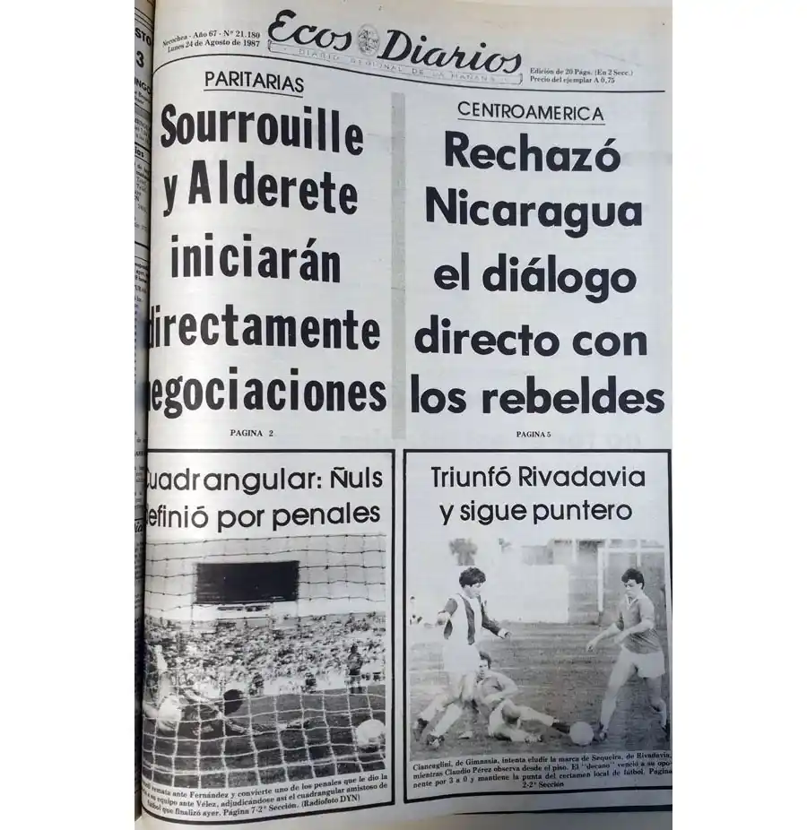 Lunes 24 de agosto de 1987