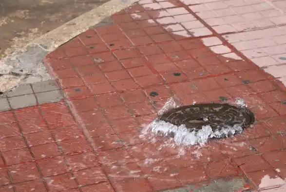 Obras Sanitarias informó que el desborde de ayer fue por una purga de las cañerías