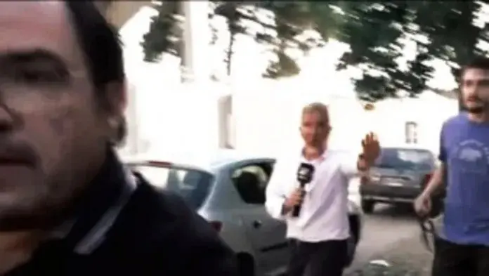 Una tradición familiar: Al igual que su sobrino, el tío de Máximo Thomsen le pegó a traición a periodistas en Zárate