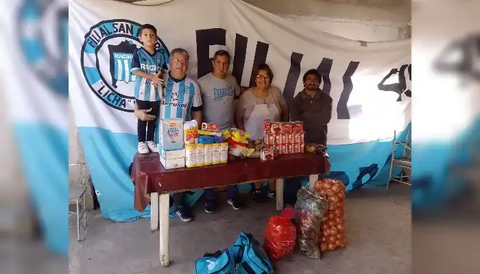 Donación de alimentos al merendero de Raquel