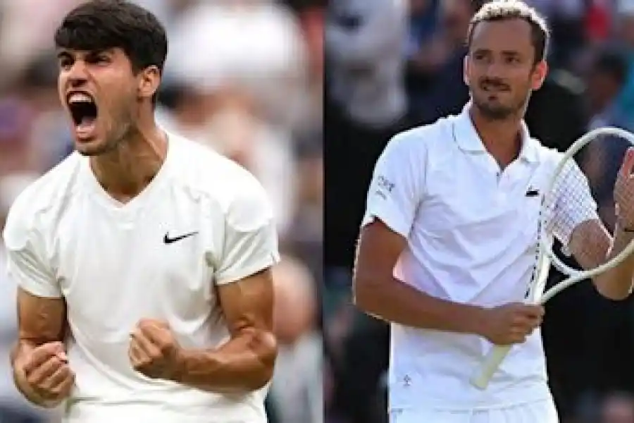 Alcaraz y Medvedev  se enfrentarán en semifinales de Wimbledon