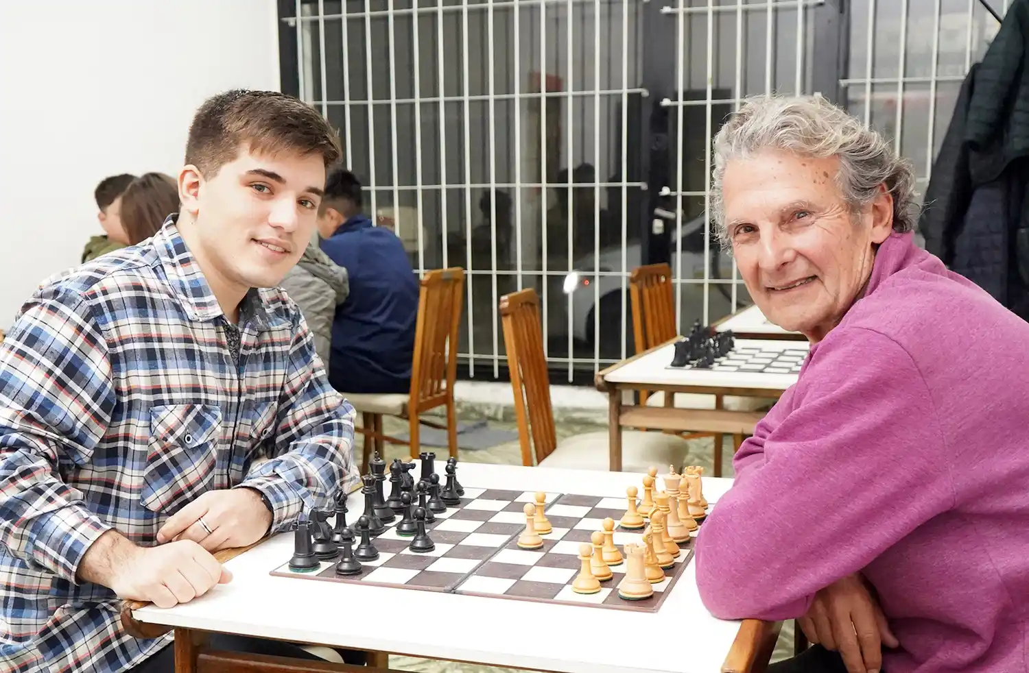 Presidente y Vice. Facundo Foss Osma y José Luis Latorre son las dos máximas autoridades de la entidad ajedrecista.