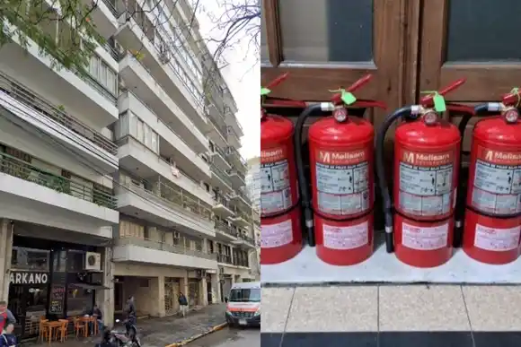 Entró a un edificio céntrico, robó matafuegos en seis pisos y fue detenido