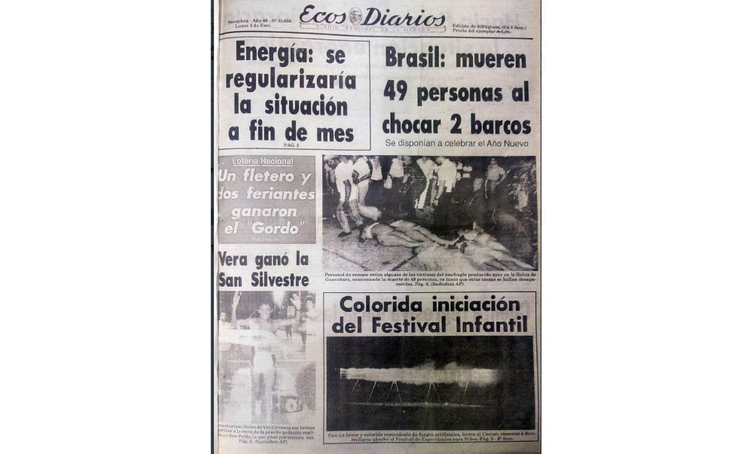 Sábado 2 de enero de 1993
