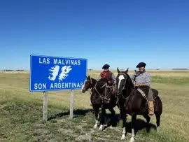 Cabalgata en homenaje a ex combatientes de Malvinas