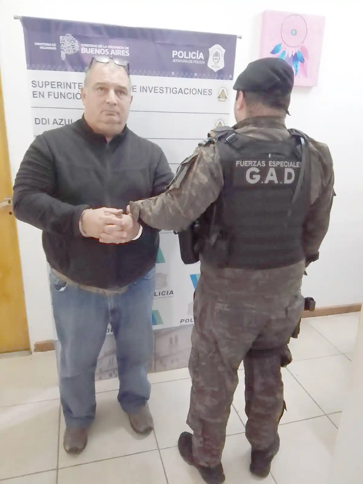 Sergio Franchini ayer fue trasladado a la fiscalía y se negó a declarar.
