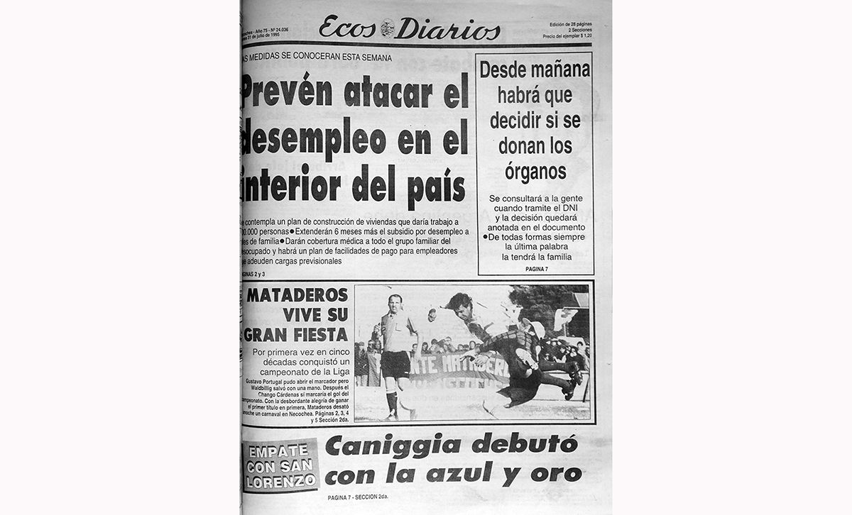 Jueves, 1 de agosto de 1995
