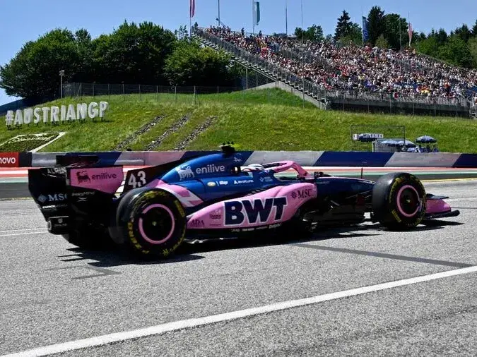 Colapinto fue 8° en la PL1 en Spielberg. Foto:AFP