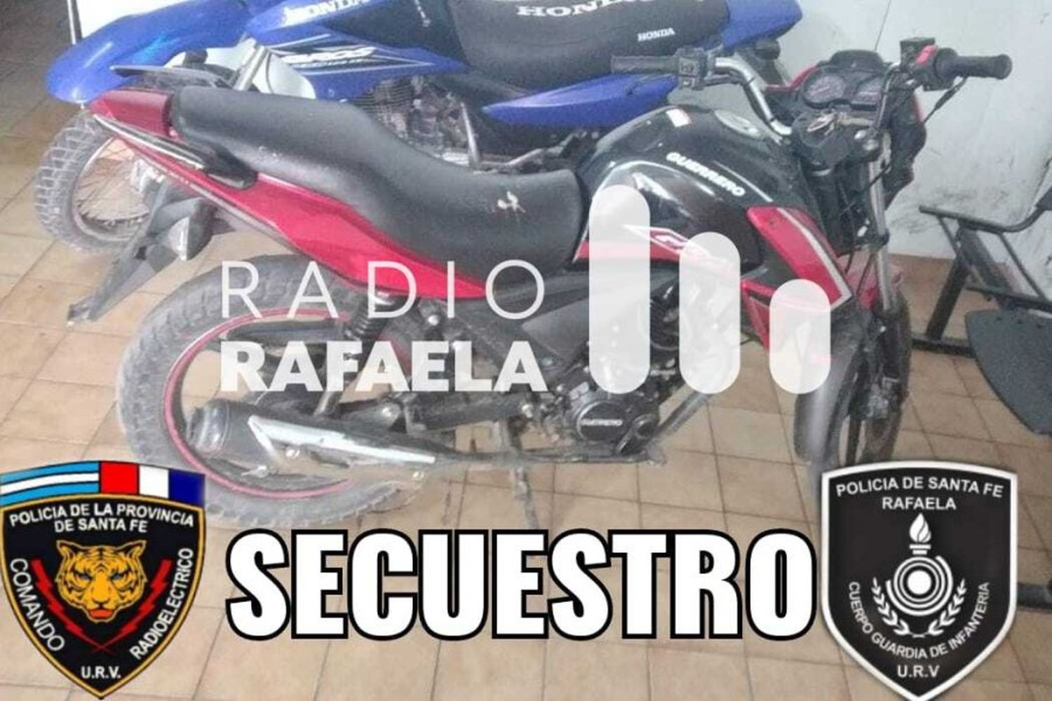 VIDEO | Una pareja de motochorros protagonizó una persecución que finalizó con su detención