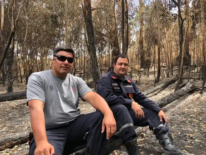 Bomberos de Gardey y el incendio en las sierras: “Estuvimos desde las 2 a las 8 y nos fuimos a trabajar”