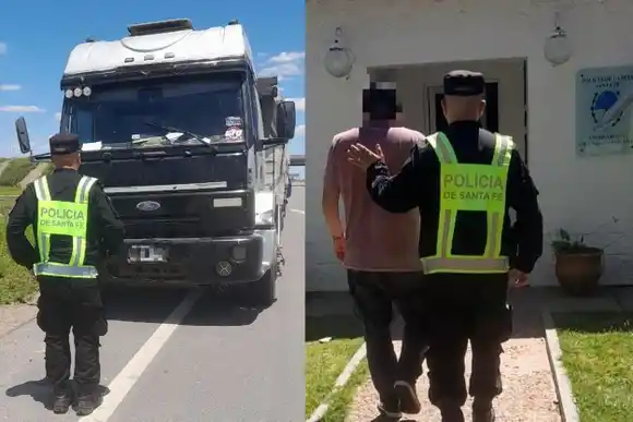 Circulaba por Ruta Nacional 34 en un camión con chapas patentes falsas y lo detuvieron en un control