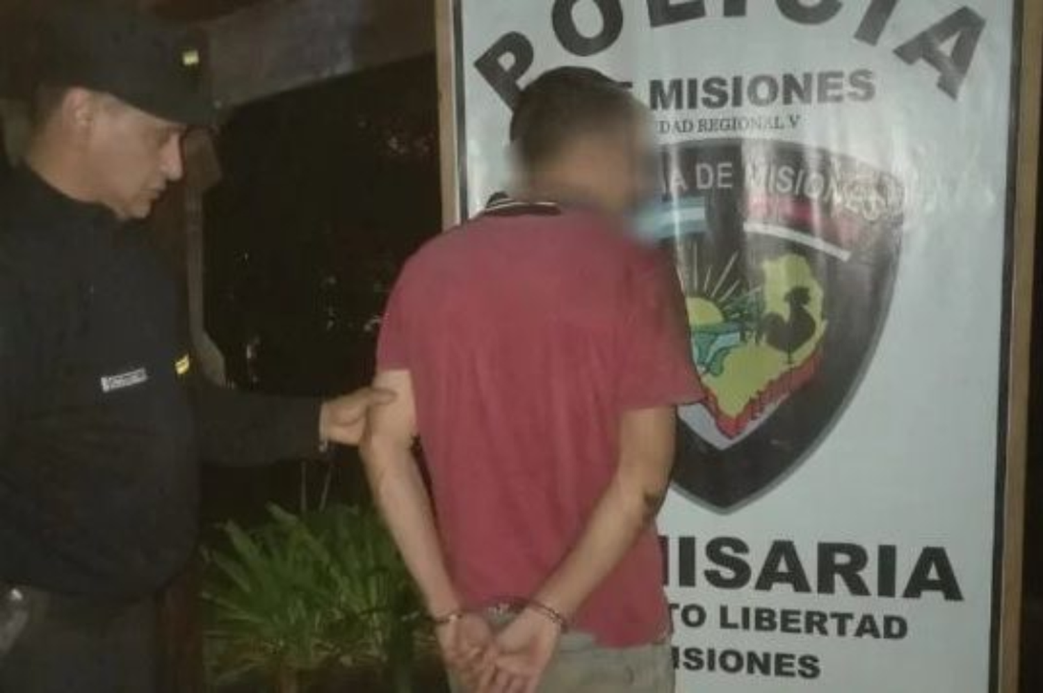 El momento de la detención