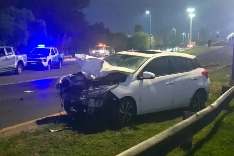 El conductor del automóvil dio positivo en el control de alcoholemia