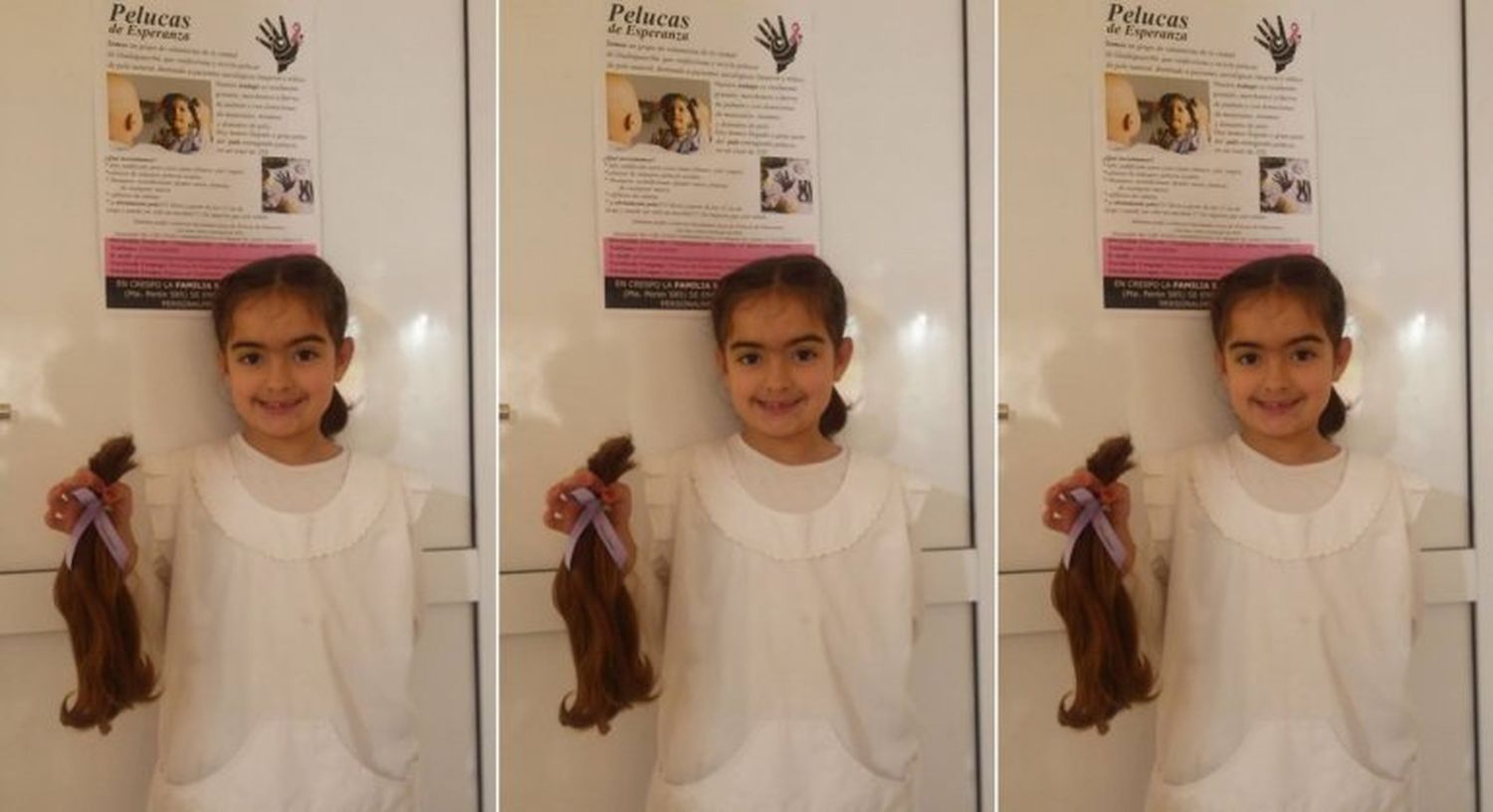 Entrerriana de 7 años dona su pelo para pelucas para pacientes con cáncer