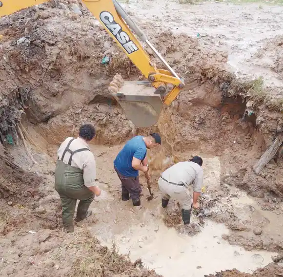 Obras Sanitarias finalizó con éxito la reparación del Acueducto Roca