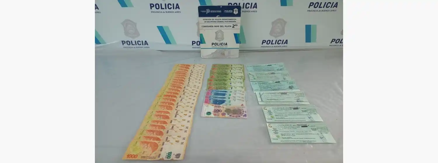 Detuvieron a un menor: forzó un auto y robó 29 mil pesos, cheques y documentación