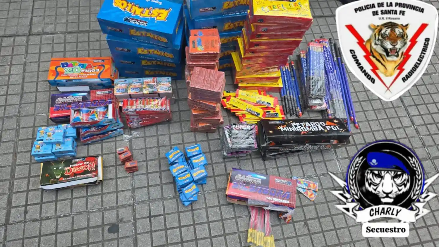 Detuvieron a dos sujetos que vendían pirotecnia en la zona sur