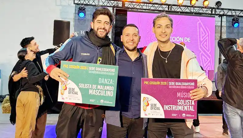 Artistas de Concordia rumbo al escenario mayor de Cosquín