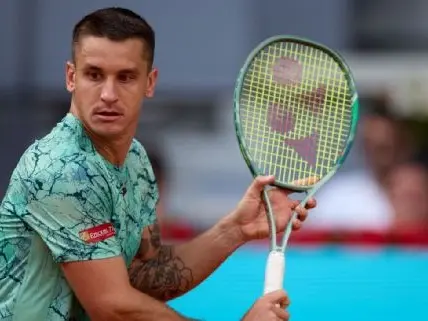 Ugo Carabelli escaló virtualmente hasta el 59° puesto del ranking ATP. Foto: Getty