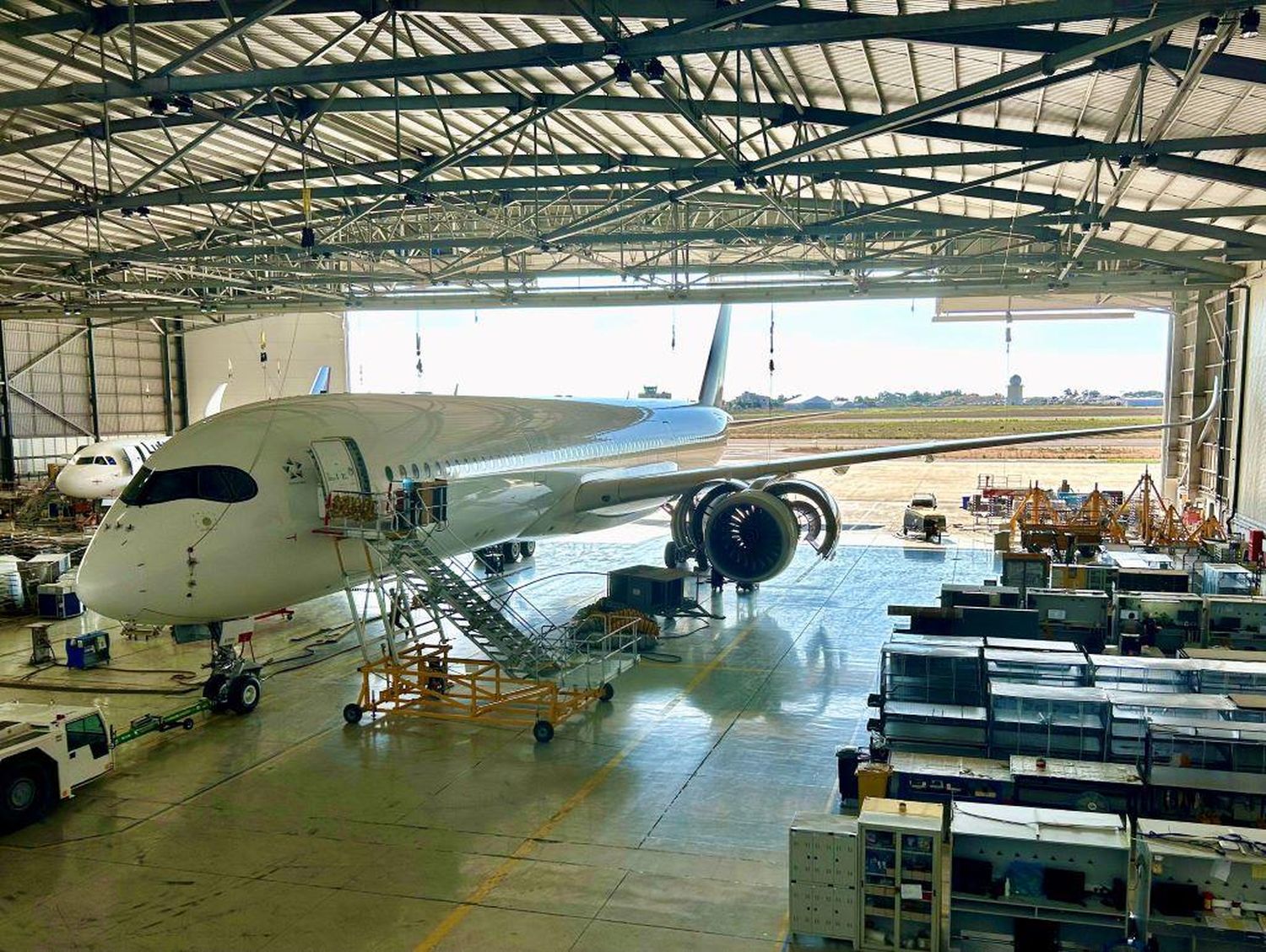 Lufthansa Technik Malta finalizó su primer trabajo de mantenimiento de un Boeing 787 Dreamliner