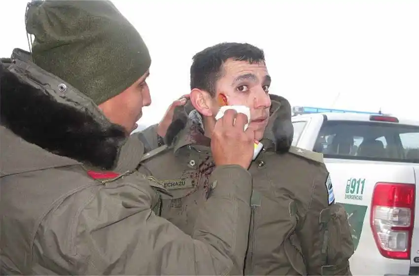 Dudas sobre la herida que recibió un gendarme