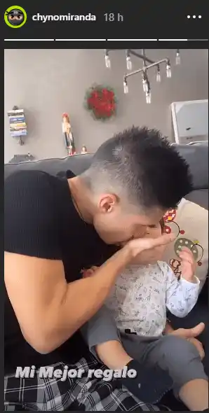 Chyno celebró su cumpleaños con su mejor regalo. Foto: Instagram