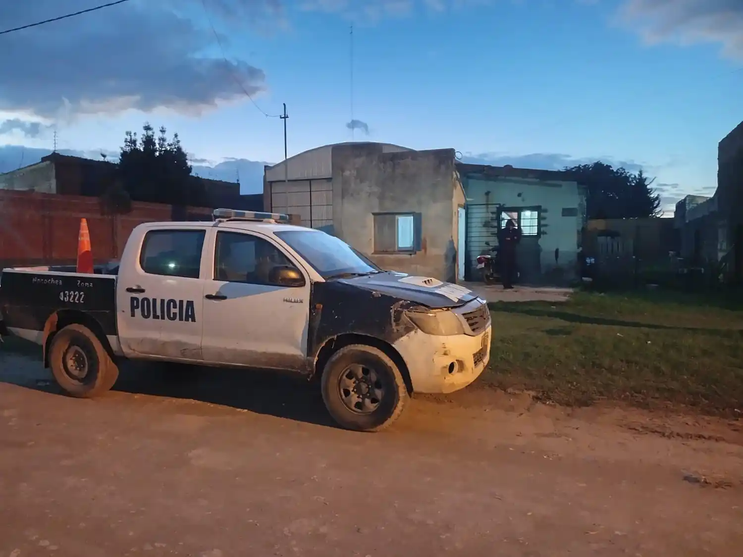 Allanamiento. Policial realizado en un inmueble de la calle 106