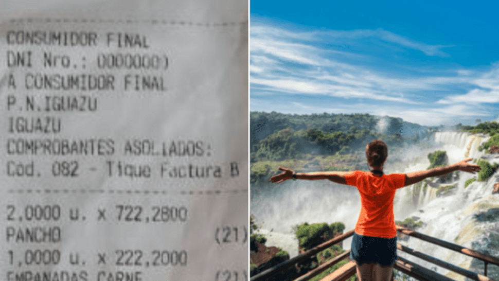 Dos “panchitos” por casi $1.500 pesos en las Cataratas del Iguazú