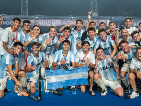 Los Leoncitos argentinos , cuartos en el Mundial de China.Foto:CAH