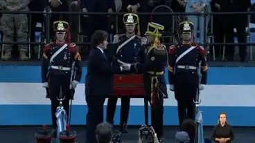 El Presidente Milei participó del acto en conmemoración al Combate de San Lorenzo
