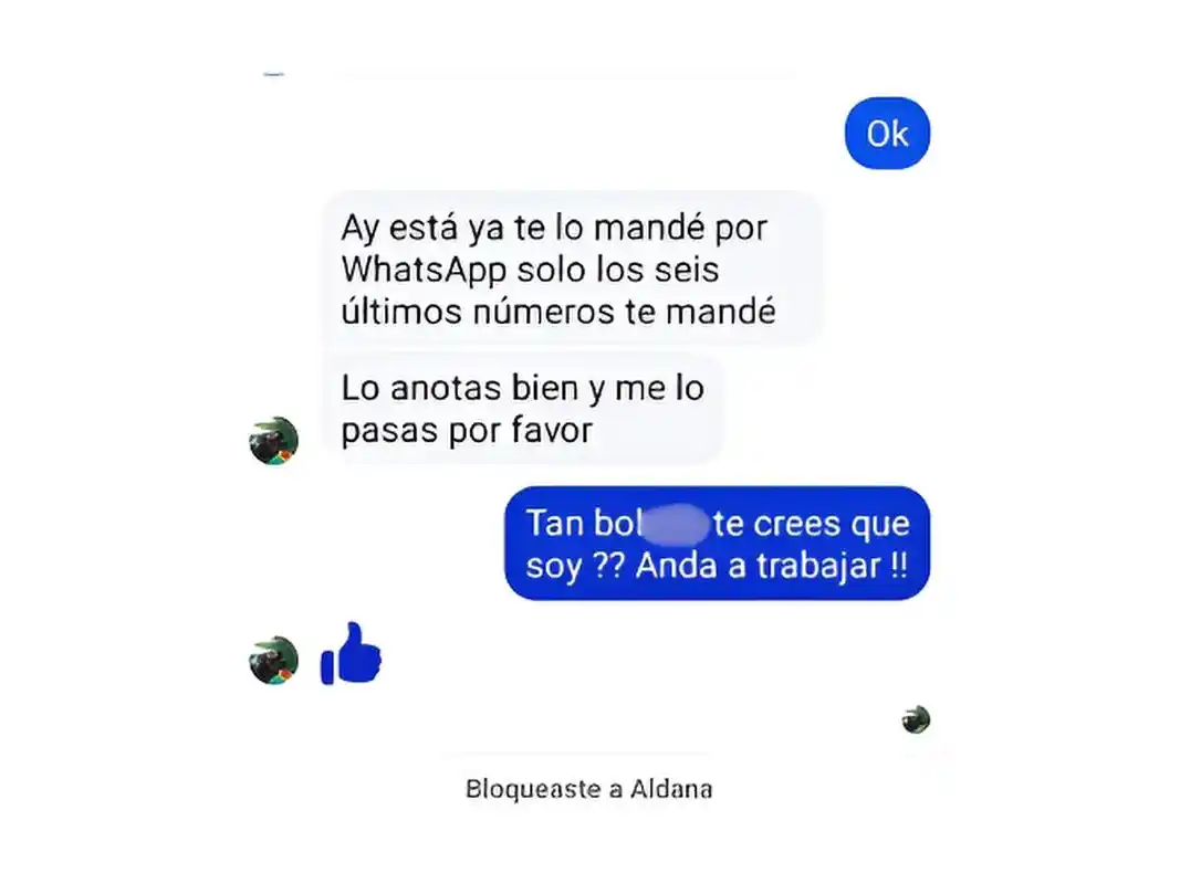 intento de estafa por FaCEBOOK