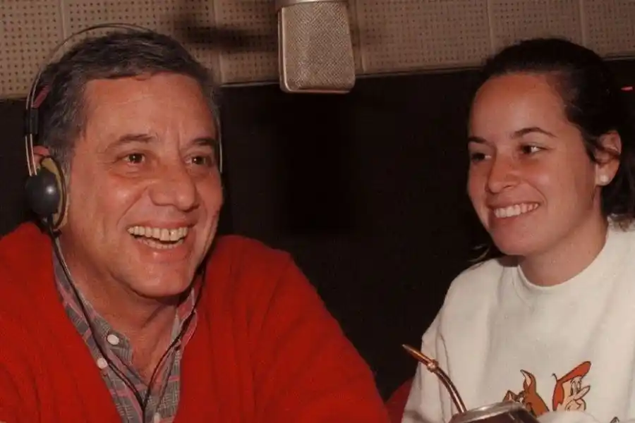 Catania y su hija, en 1997. Gentileza: El Litoral