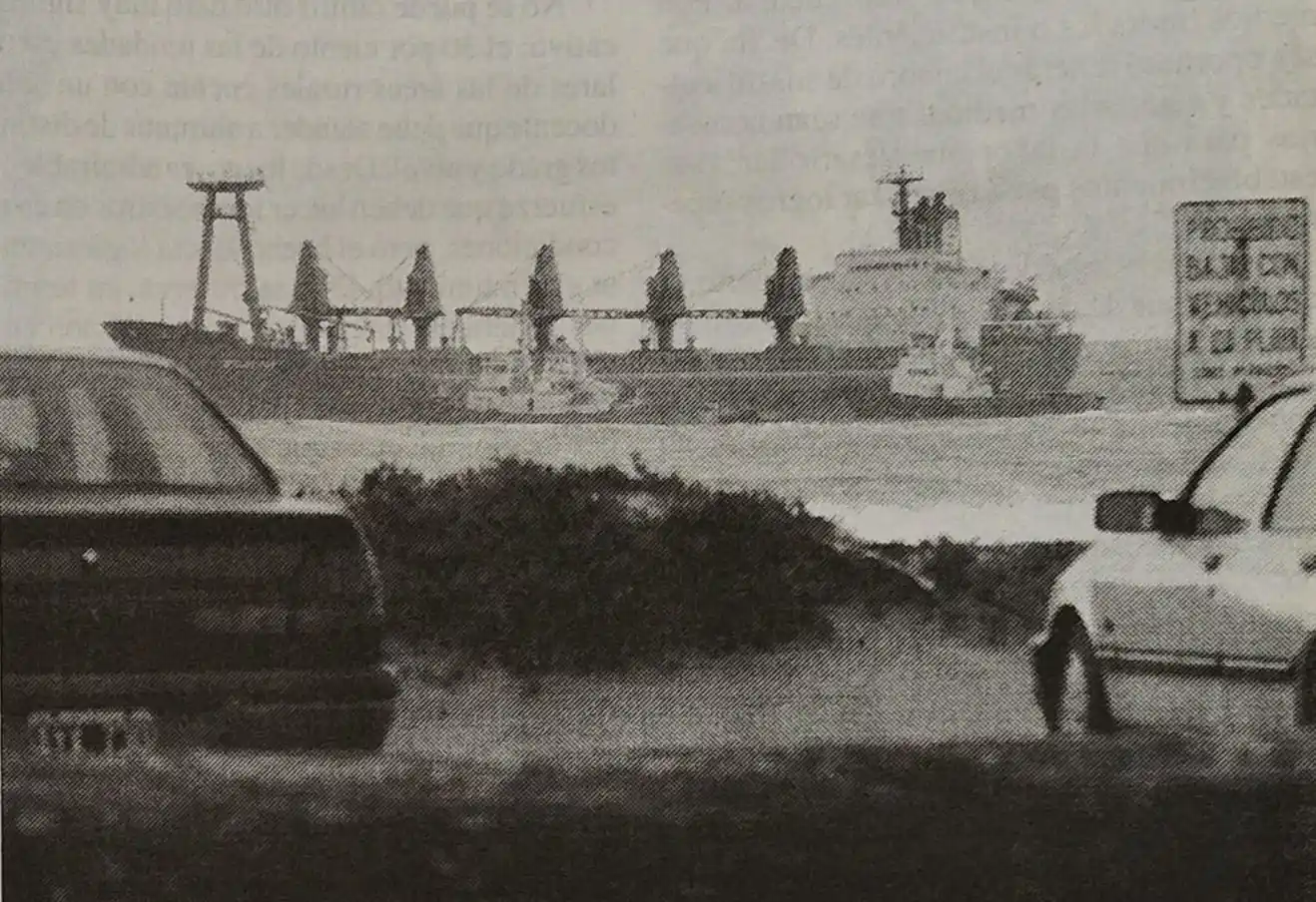 Buque Star Luck encallado en Quequén