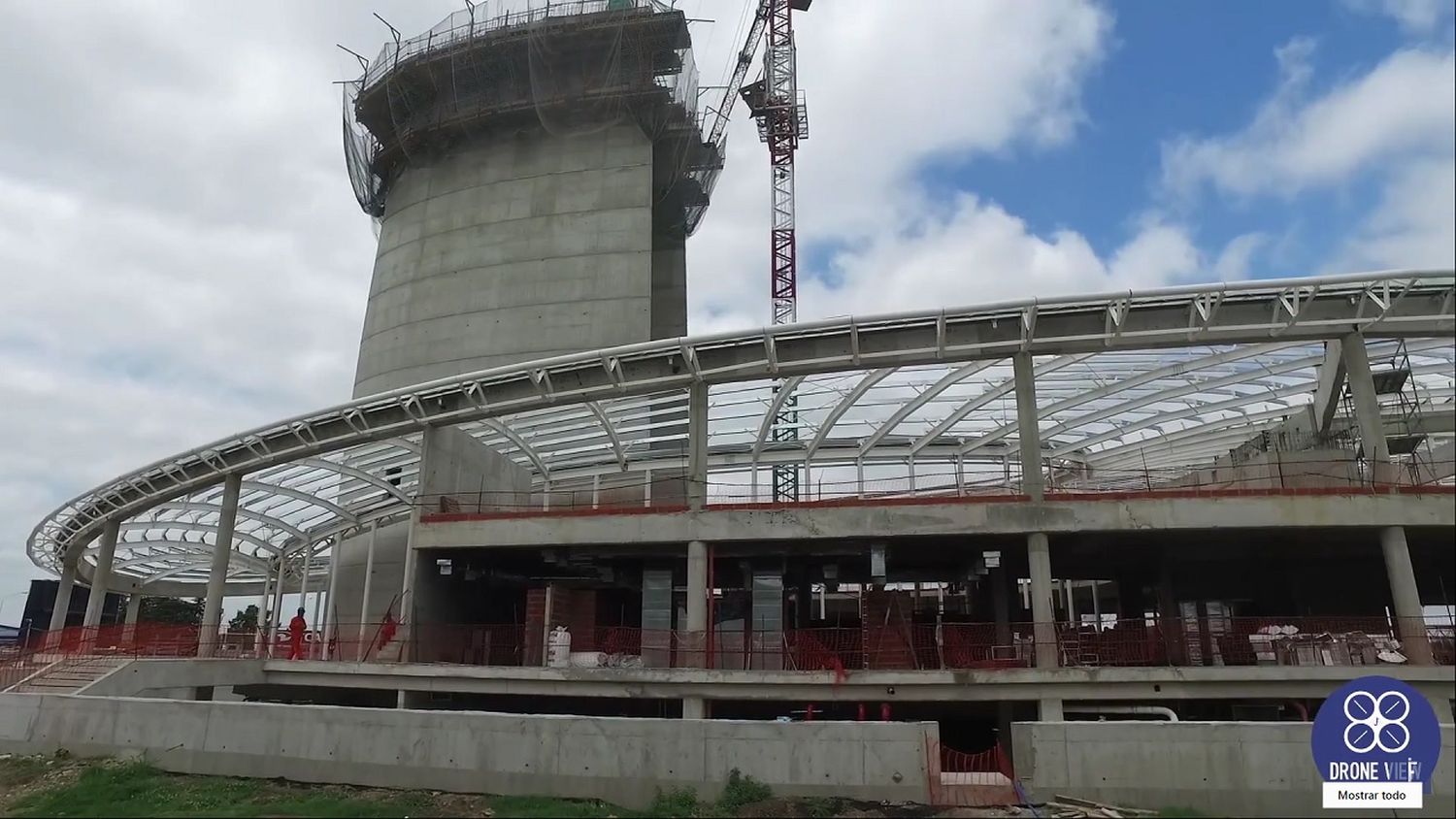 [Video] Así avanza la obra de la nueva torre de control de Ezeiza