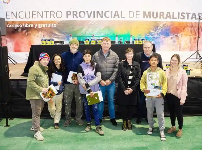 Aranguren: Se realizó la  apertura al Primer Encuentro de Muralistas de Entre Ríos