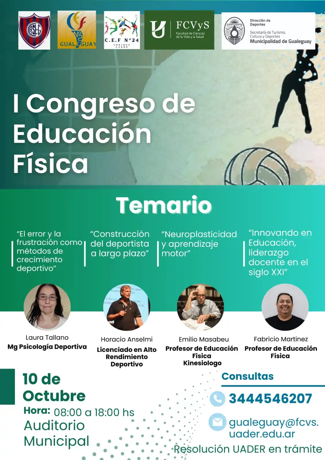 Primer Congreso de Educación Física en nuestra ciudad