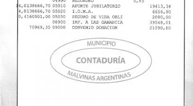 Nardini publicó su recibo de sueldo y desmintió cobrar medio millón de pesos