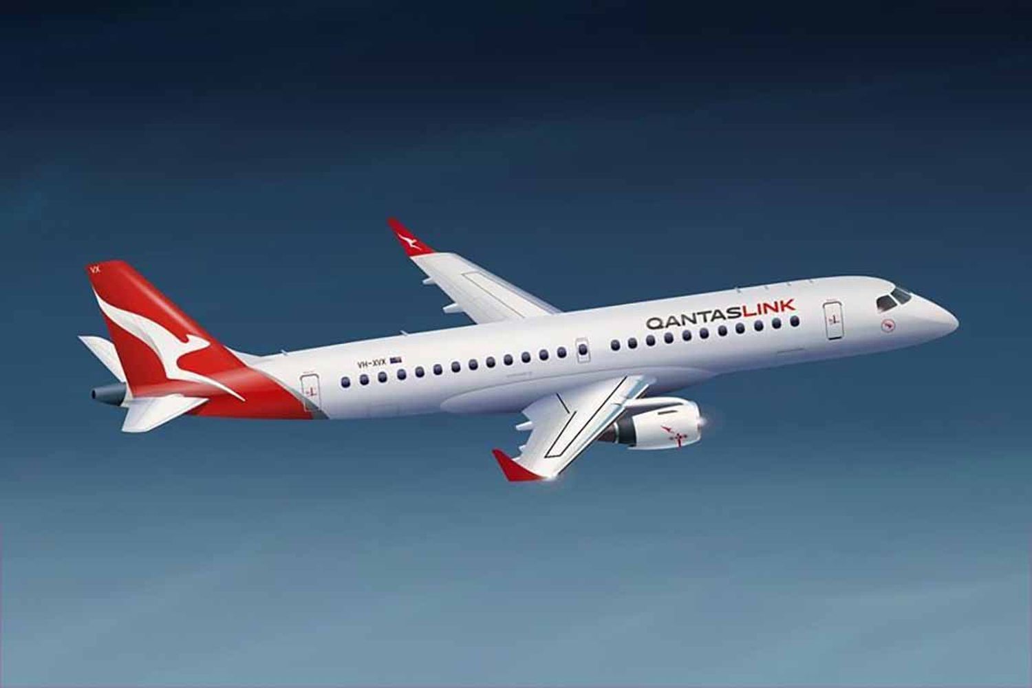 Qantas incorporará cuatro aviones Embraer E190 más a finales de año