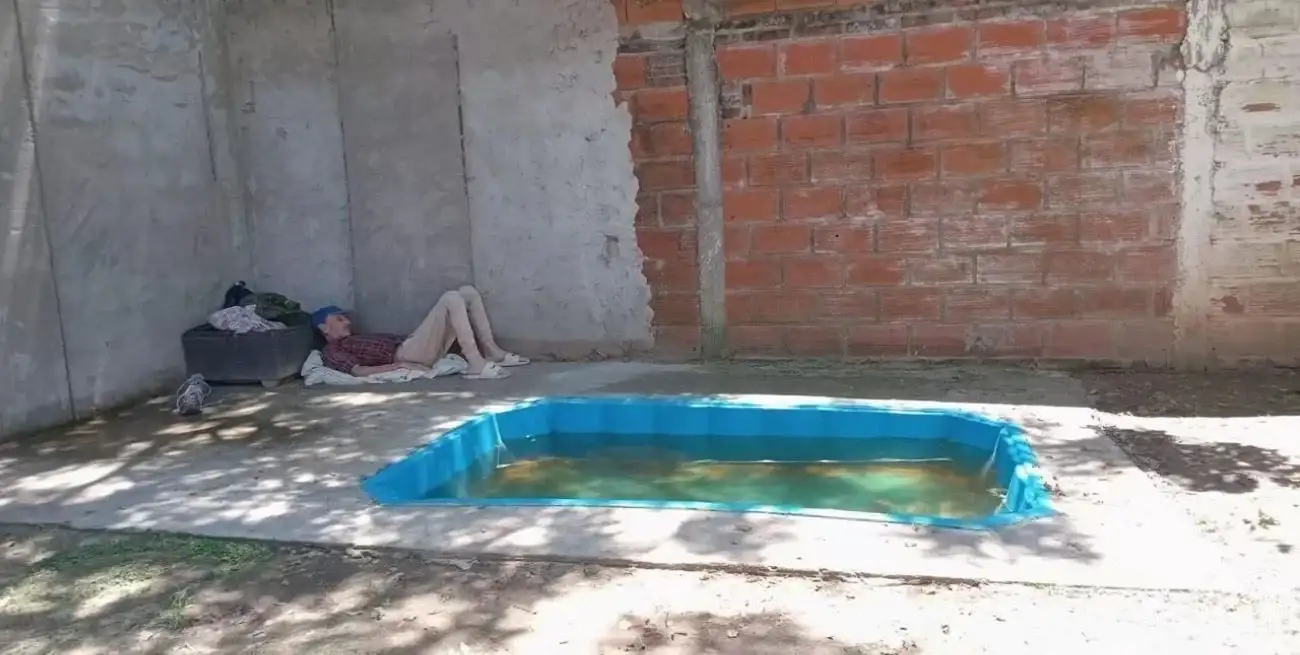 Impactante imagen de un interno del "geriátrico del horror". Foto: Gentileza