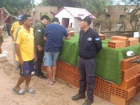 “El intendente de Laguna Yema dijo que el 70% de la 
localidad fue damnificada por el temporal y es falso”